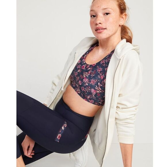 Old Navy High Waisted Powersoft Side Pocket 7/8 Length Leggings NWT Size Small - Picture 3 of 7